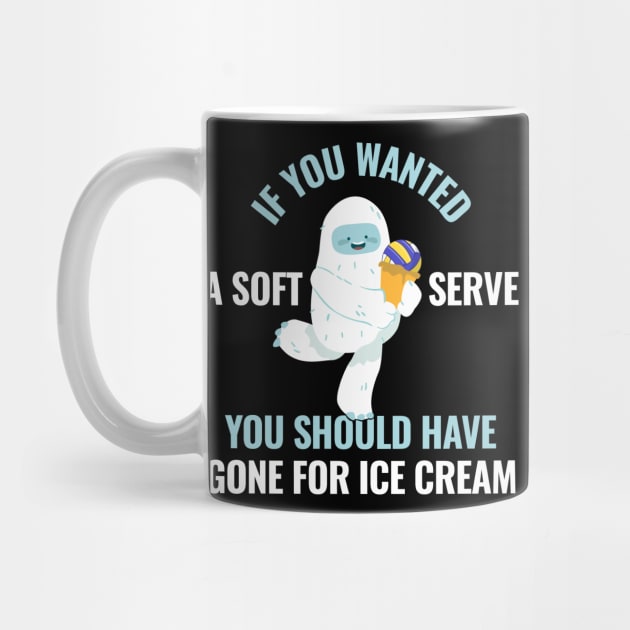 If You Wanted A Soft Serve Funny Volleyball Gift by CatRobot